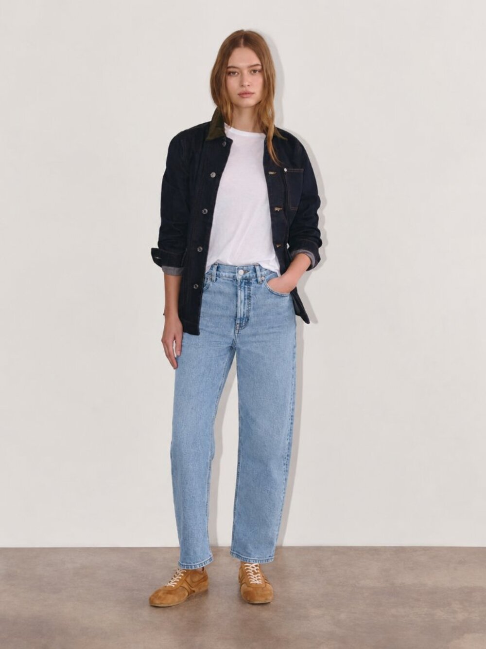 EVERLANE The Way High Jean Medium Wash Straight Leg Organic Denim Sustainable 30